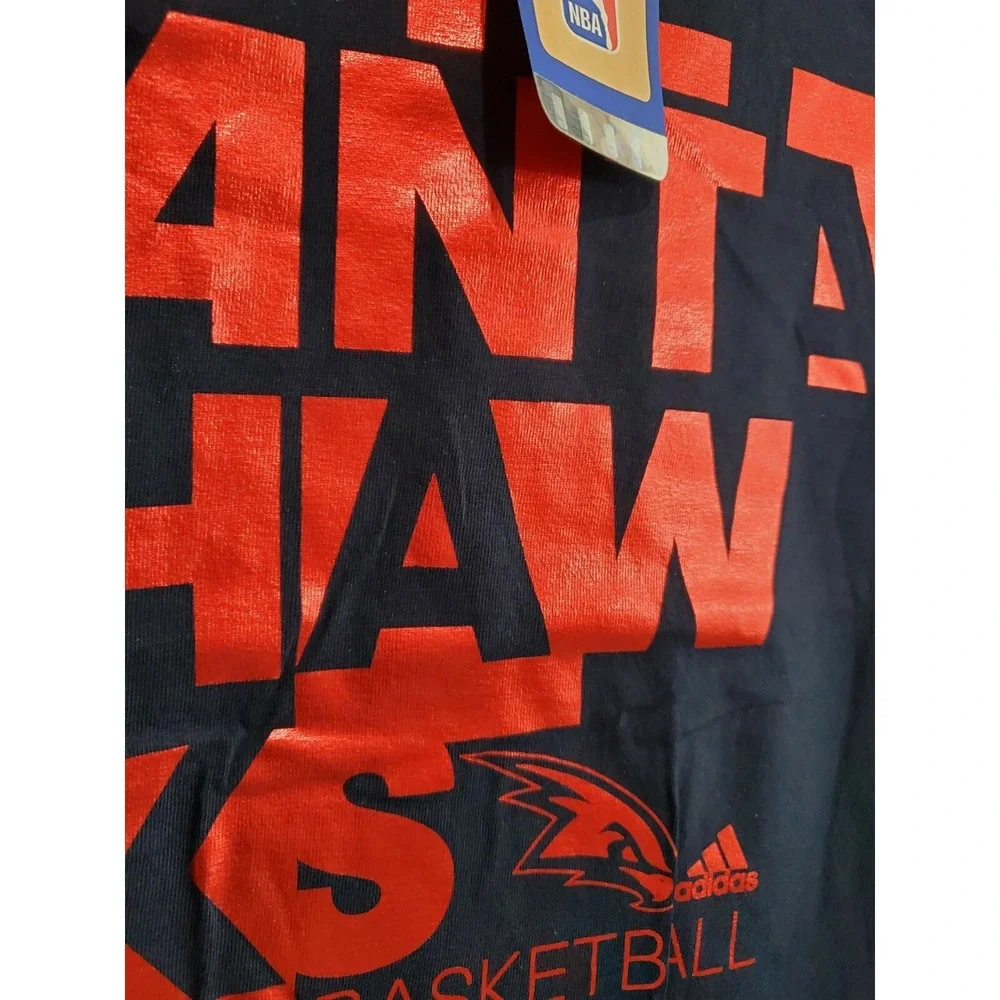 Adidas Youth‎ Medium 10/12 Atlanta Hawks NBA Short Sleeve Tee T-Shirt TShirt NEW